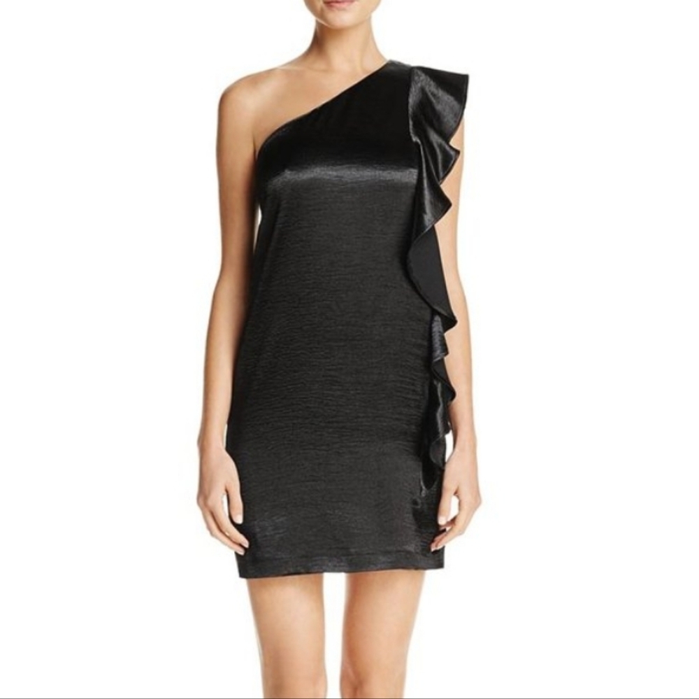 Aqua satin cocktail dress nwt size S